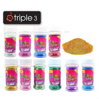 Triple3 กากเพชรหลากสี Glitter Shaker 80g