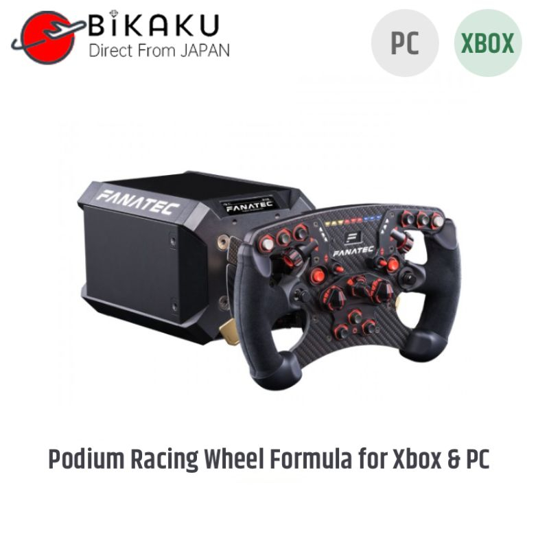 🇯🇵【Direct from Japan】FANATEC Podium Racing Wheel Formula for Xbox &amp; PC 1x Podium Wheel Base DD1/ 1x Podium Advanced Paddle Module/1x ClubSport Steering Wheel Formula V2.5 X