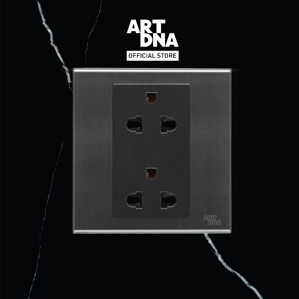 ART DNA รุ่น V23 Double Euro & American Socket design switch สวิตซ์ไฟโมเดิร์น สวิตซ์ไฟสวยๆ ปลั๊กไฟสวยๆ