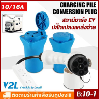 สถานีชาร์จ EV ปลั๊กแปลงแหล่งจ่ายไฟซ็อกเก็ตอะแดปเตอร์สถานีชาร์จ AC สำหรับยานพาหนะไฟฟ้าสกู๊ตเตอร์ RV Caravaง่าย และรวดเร็ว