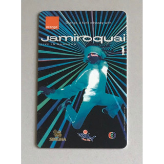 บัตรแข็งคอนเสิร์ต “JAMIROQUAI LIVE IN BANGKOK 2002” ของสะสม(ใช้เข้าคอนเสิร์ตไม่ได้) ของหายาก ราคา 499 บาท