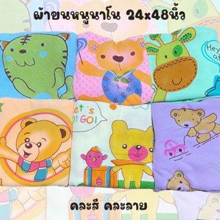 ผ้าขนหนูนาโน 24x48 นิ้ว คละสีคละลาย