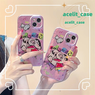 ❤️ส่งของขวัญ❤️ เคสไอโฟน 11 12 13 14 Pro Max การ์ตูน เครยอนชินจัง ความนิยม แฟชั่น ฤดูร้อน Case for iPhone สไตล์วรรณศิลป์