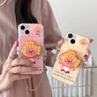 ✨สไตล์ใหม่✨เคสไอโฟน 14 Pro Max เคส for 11 12 13 Pro Max เชือกเส้นเล็ก การ์ตูน iPhone 13 Case เคสพกพาสะดวก เคสกันกระแทก