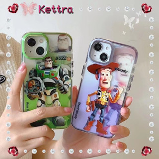 💜Kettra💜การ์ตูน ทอย สตอรี่ บัซไลท์เยียร์ iPhone 11 14pro max ป้องกันการหล่น ความคิดสร้างสรรค์ case for iPhone 12 13