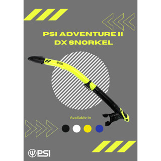 PSI Prodive Adventure II Snorkel - Dry Top Tube with Comfortable Silicone Mouthpiece and Clear Purge Valve - ท่อหายใจดำน