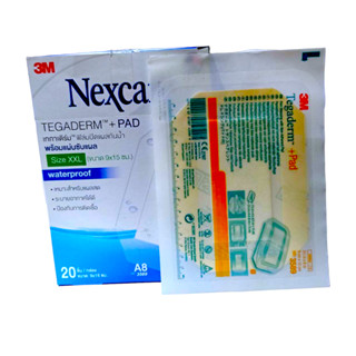 3M Nexcare Tegaderm+Pad 9x15 cm เทกาเดร์ม ฟิล์มปิดแผลกันน้ำ พร้อมแผ่นซับแผล ไซร้ XXL 9295