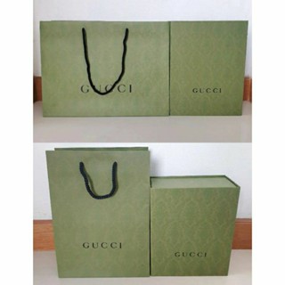 set ถุงกระดาษ + กล่องแม่เหล็ก gucci แท้ 💯%