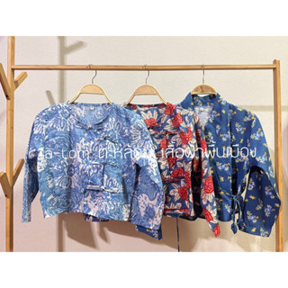 เสื้อไตผ้าอินเดียhandblock