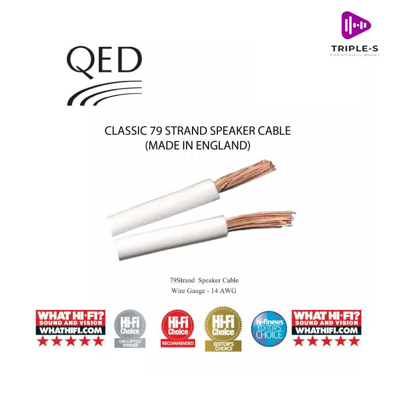 QED 79 strand speaker cable (1M.)