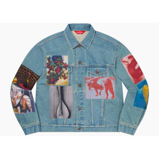 ใหม่พร้อมส่ง ของแท้ Supreme x Daido Moriyama Denim Trucker Jacket Blue