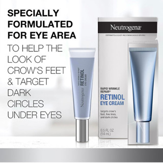 (Pre Order) Neutrogena Rapid Wrinkle Repair Eye Cream 14ml.ให้ความชุ่มชื้นและผลัดเซลล์ผิวใหม่ตลอดวัน