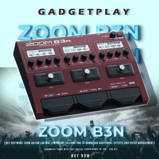 [กรุงเทพฯ ด่วน 1 ชั่วโมง]  อินเตอ์เฟซ ZOOM B3N ADAPTER Intuitive Multi-Effects Processor for Bassists สินค้าประกันศูนย์