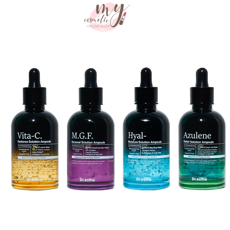 ( แท้ / พร้อมส่ง ) Dr.esthe Solution Ampoule 52 ml มี 4 สูตร