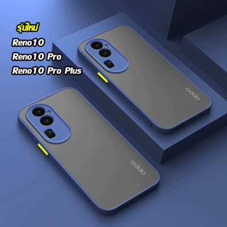 เคสขอบสีหลังขุ่น สำหรับ OPPO Reno 10 pro plus Reno 10pro plus A98 A17 A17K เคสหลังด้าน ขอบนิ่ม เคสกันกระแทก เคสกันกล้อง