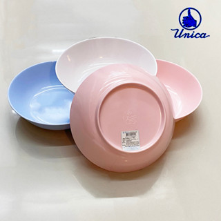 [1ใบ] ชามใบบัวเมลามีน 7.5นิ้ว ตรามือ Unica Melamine Soup Bowl 7.5 Inch x 1