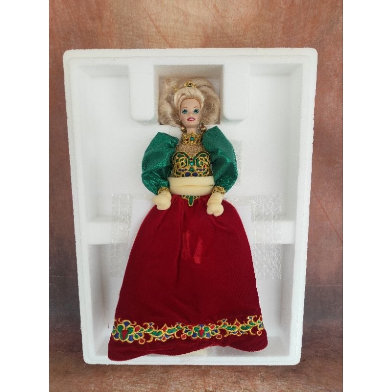 Vintage 1995 Holiday Jewel Porcelain Barbie collection Doll