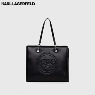 KARL LAGERFELD - K/AUTOGRAPH SOFT LARGE TOTE 235W3063 กระเป๋าถือ BLACK