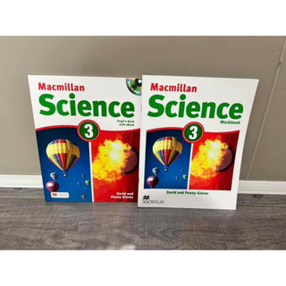 Science Macmillan Grade 3 หนังสือแบบเรียนพร้อมแบบฝึกวิทยาศาสตร์ หนังสือใหม่ ไม่มีตำหนิ