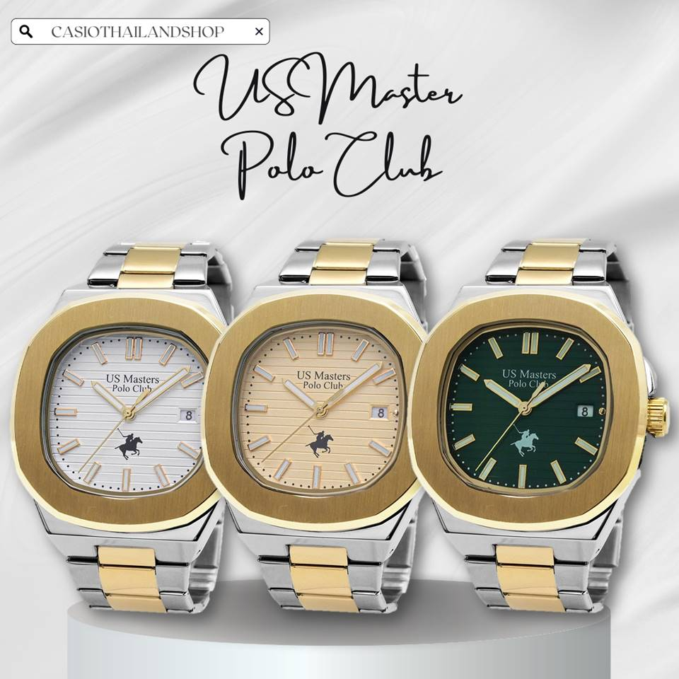 🎁US Master Polo Club USM-220902G-SGD ของแท้ 100% พร้อมส่ง ประกัน 1 ปี