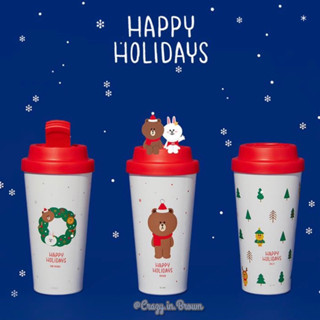 BROWN CHRISTMAS TUMBLER แก้วสแตนเลสเก็บอุณหภูมิ