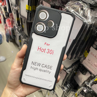 🚚พร้อมส่ง เคสขอบดำหลังใส กันกระแทก📮Infinix Hot30i(ตรงรุ่น)