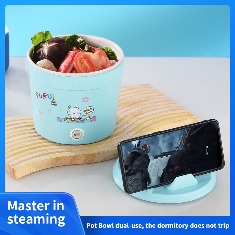 สินค้าขายดี หม้อไฟฟ้ามินิ หม้อไฟฟ้าไฟฟ้าอเนกประสงค์ แบบพกพาและขนาดเล็ก 1.2L