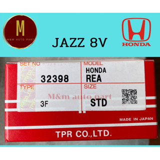 แหวนลูกสูบ HONDA JAZZ 8V(size STD) -REA- 32398 บาง ยี่ห้อ TP JAPAN