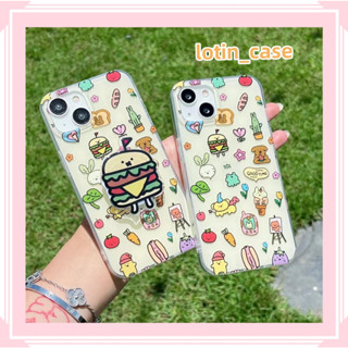 🎁ส่งของขวัญ🎁เคสไอโฟน สำหรับ 11 13 for iPhone Case 14 12 Pro Max กราฟ การ์ตูน พร้อมขาตั้ง กันกระแทก ปกป้อง เคสโทรศัพท์