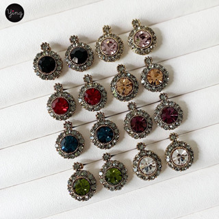 ✨ต่างหู เพชรติดหูสไตล์แอนทีค งานสวยเรียบหรู✨ ขนาด 1.5 cm