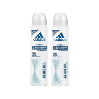 Adidas AdiPURE Body Spray อาดิดาส อาดิเพียว สเปรย์ระงับกลิ่นกาย 150ml.(2ขวด)