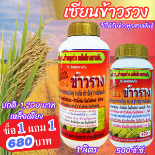 [พร้อมส่ง] เซียนข้าวรวง 1 ลิตร ซื้อ1แถม1 ฮอร์โมนบำรุงข้าว ปุ๋ยฉีดข้าว ฮอร์โมนฉีดข้าว อาหารเสริมข้าวตั้งท้อง ฮอร์โมน 16