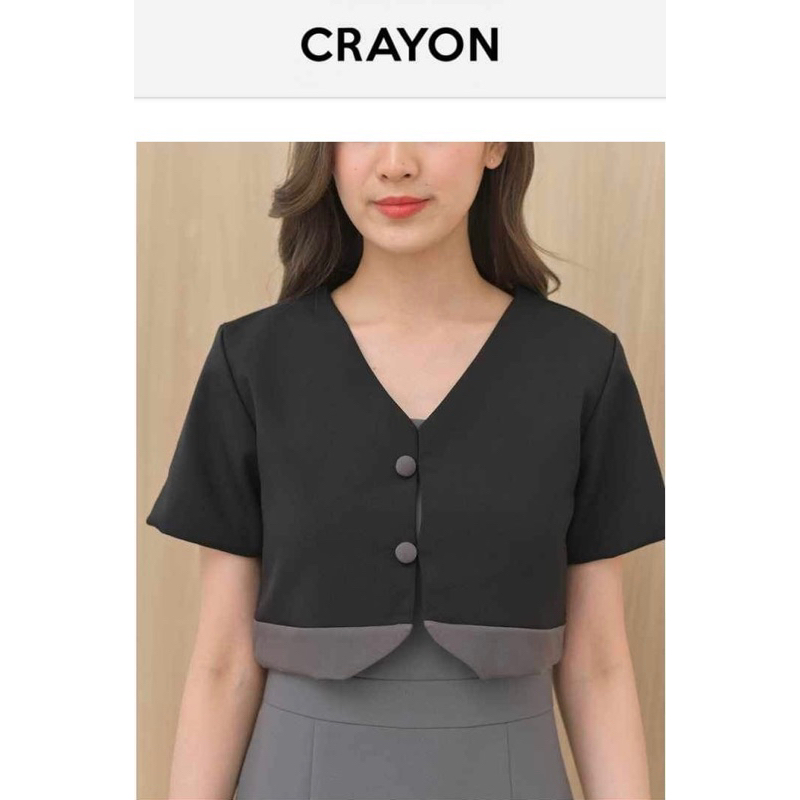 crayonbrand เสื้อรุ่น Zaza crop top ของใหม่ สินค้ามือ1