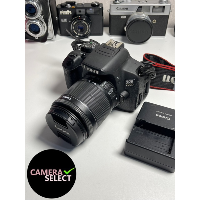 (มือสอง)กล้อง Canon eos 700d kit 18-55 is stm สภาพสวย9/10 อุปกรณ์ครบ