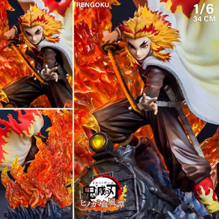 TNT Studio Kimetsu no Yaiba คิเม็ตสึโนะไยบะ ดาบพิฆาตอสูร Kyojuro Rengoku เร็นโกคุ เคียวจูโร่ 1/6 เสาหลักเพลิง งานปั้น