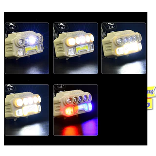 HX-817S ไฟฉายคาดหัว sensor ปิดเปิด USB Rechargeable 5โหมด( เปลี่ยนแบตเตอรี่ได้)