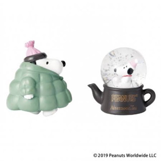 พร้อมส่ง ☕️🍵 Afternoon Tea Snoopy Magnet Set Snow Globe