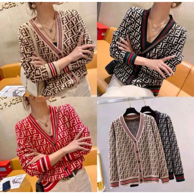 พร้อมส่ง เสื้อไหมพรมแขนยาวงานสวยดูดี ทอลายทั้งตัว ผ้าเนื้อดีเกรดคุณภาพใส่สบายยืดได้เยอะ ใส่คลุมกันหนาวกันลม