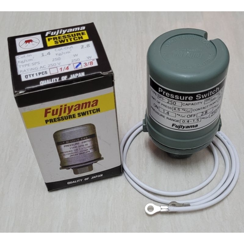 อะไหล่ปั๊มน้ำ สวิทช์แรงดัน Pressure Switch On 1.4 Off 2.8 รูในเกลียว 3/8" type SPS 250W ใช้กับปั๊มน้ำอัตโนมัตื