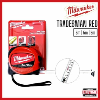 ตลับเมตร Milwaukee รุ่น Tradesman Red 3M/10FT ,5M/16FT ,8M/26FT