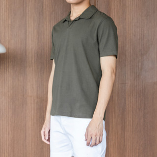 TWENTYSECOND เสื้อโปโลแขนสั้น รุ่น Joel Polo Tee - สีเขียว / Olive