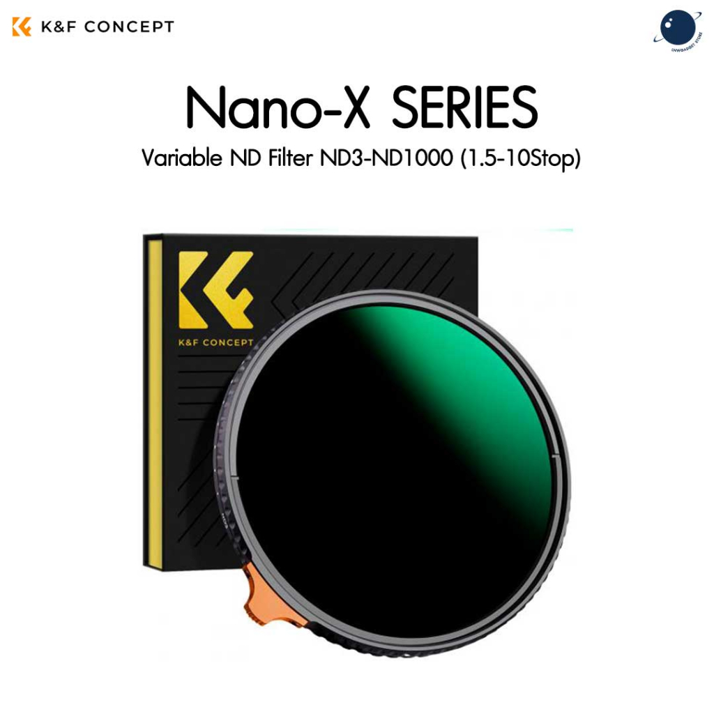 K&F Nano-X 49-82mm Variable ND Filter ND3-ND1000 (1.5-10 Stop)