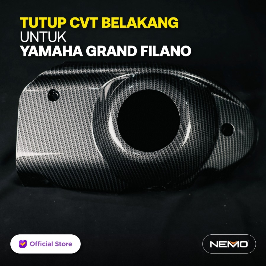 ครอบแคร้ง ตัวหลัง Nemo ลายเคฟล่า Grand Filano 2023-2025 (เฉพาะตัว ABS) ครอบทับของเดิม