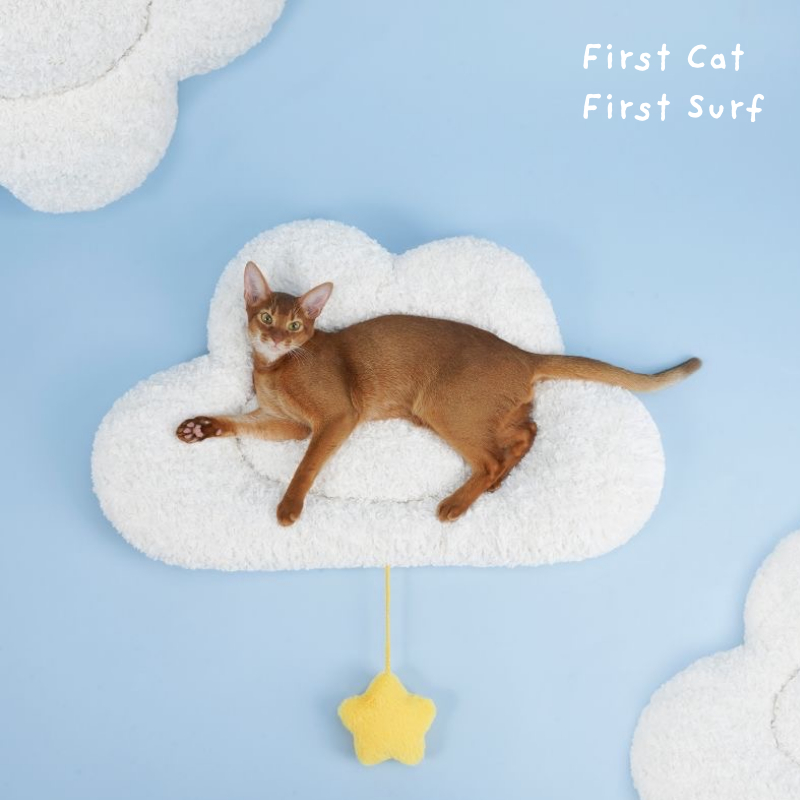 Pet Cushion เบาะนอนแมว ที่นอนแมว เตียงแมว ที่นอนสัตว์เลี้ยง ที่นอน เบาะนอนรูปเมฆ