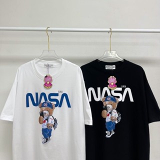 LAYLY เสื้อยืดโอเวอร์ไซส์ลายหมี NASA อก44-46นิ้ว (ป้าย Newmily)