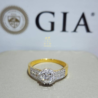 แหวนเพชรยอดเซอร์GIA เพชร Round Brilliant 49/0.56 ct.