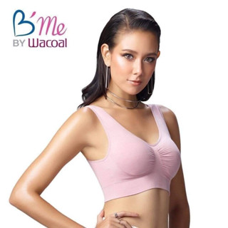 BME BY WACOAL บราไร้โครงแบบสวมหัว SEAMLESS รูปแบบไร้รอยตะเข็บ โอบกระชับทรวงอกพอดี ฟองน้ำรองกระชับหน้าอก  ป้ายเต็ม 590