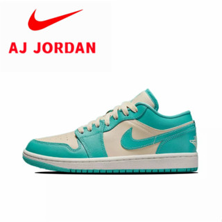 Air Jordan 1 Low Shock-absorbing Anti-Slip Low-Top Retro Basketball ShoesTeal