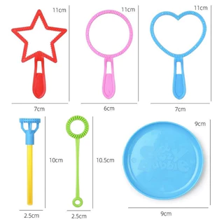 ส่งไว! Bubble Wand 6 pcs Set ไม้เป่าฟอง ไม้เป่าทำฟอง เซ็ท 6 ชิ้น สุ่มสีให้นะคะ