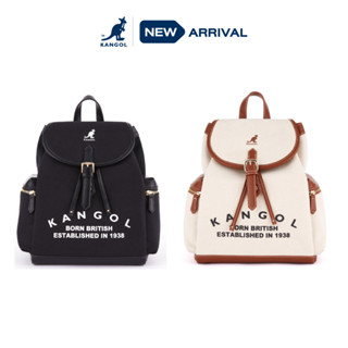 Kangol กระเป๋าสะพาย canvas leather backpack 63223740